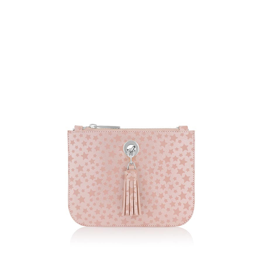 pink star Lily Mini Bag silver