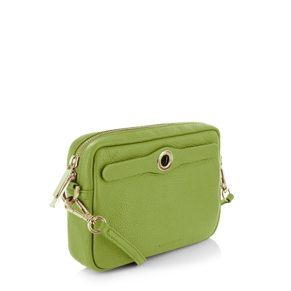 Millie Crossbody-Handbag-Sarah Haran Accessories-Gold-Chartreuse-Sarah Haran Accessories