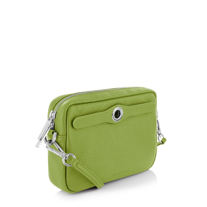 Millie Crossbody-Handbag-Sarah Haran Accessories-Silver-Chartreuse-Sarah Haran Accessories