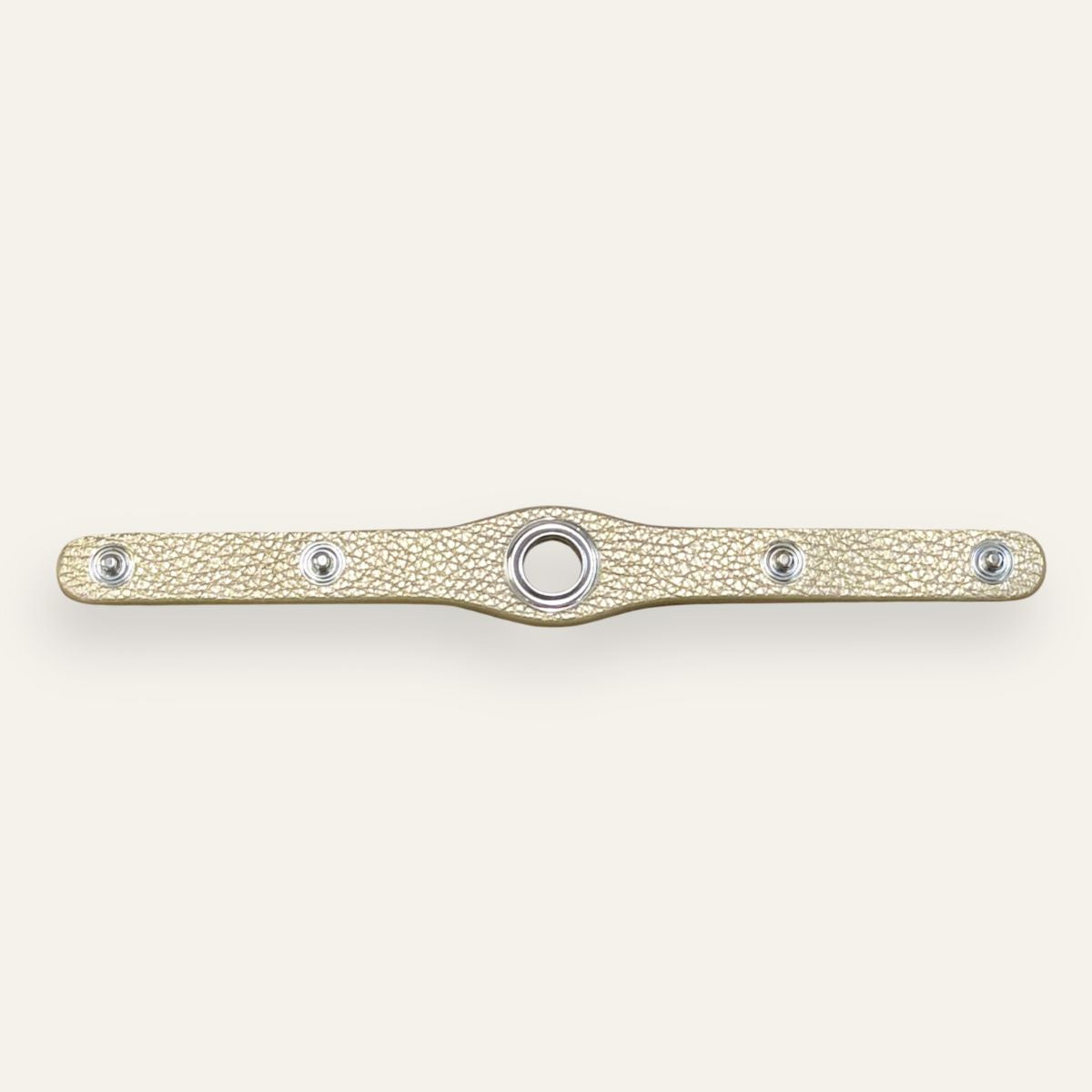 Deco Classic | Shimmer Metallic Gold with Silver hardware