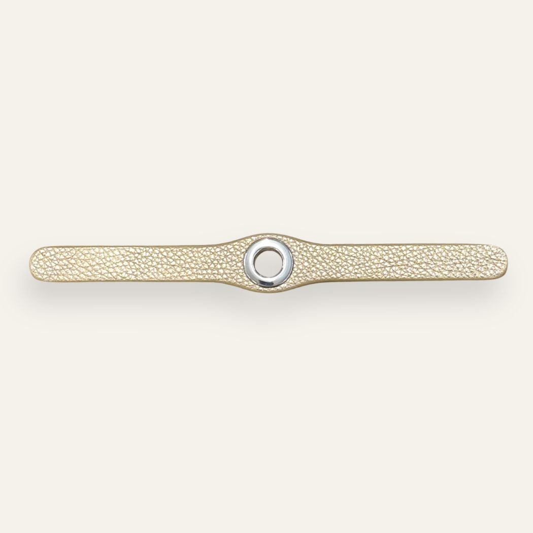 Deco Classic | Shimmer Metallic Gold with Silver hardware