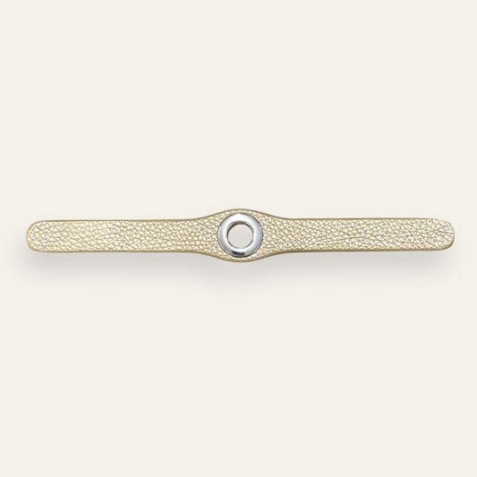 Deco Classic | Shimmer Metallic Gold with Silver hardware