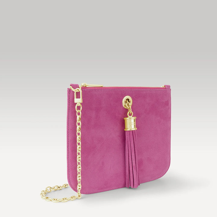 Ivy - Suede-Sarah Haran Accessories-Gold-Winter Pink-Sarah Haran Accessories