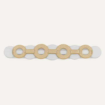 Deco Duo Classic | Metallic Silver Metallic Gold with Gold hardware