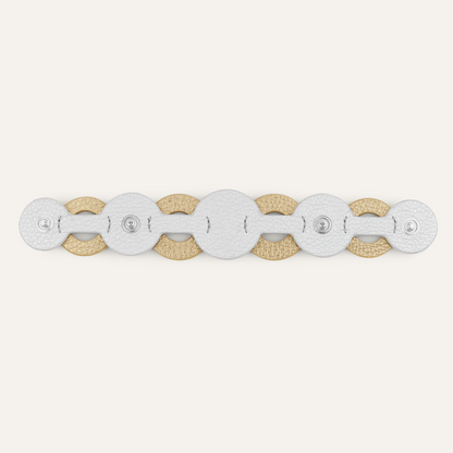 Art Deco Duo Classic | Shimmer Metallic Gold Soft Metallic Silver with Silver hardware