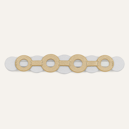 Art Deco Duo Classic | Shimmer Metallic Gold Soft Metallic Silver with Silver hardware