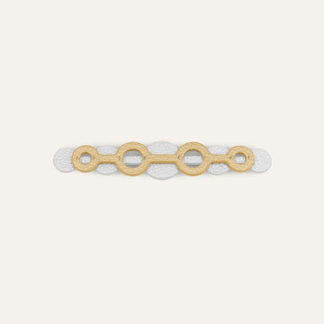 Deco Duo Mini | Shimmer Metallic Gold Soft Metallic Silver with Gold hardware
