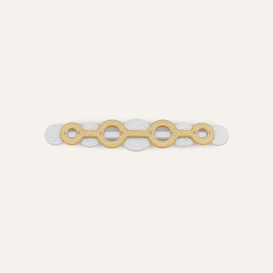 Deco Duo Mini | Shimmer Metallic Gold Soft Metallic Silver with Gold hardware