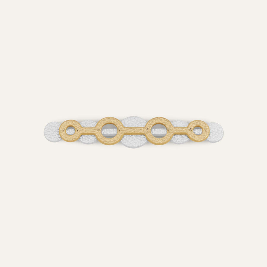 Deco Duo Mini | Shimmer Metallic Gold Soft Metallic Silver with Gold hardware