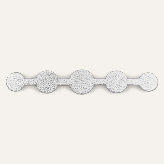 Deco Solo Classic | Shimmer Metallic Silver with Silver hardware