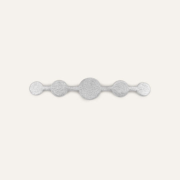 Deco Solo Mini | Shimmer Metallic Silver with Silver hardware