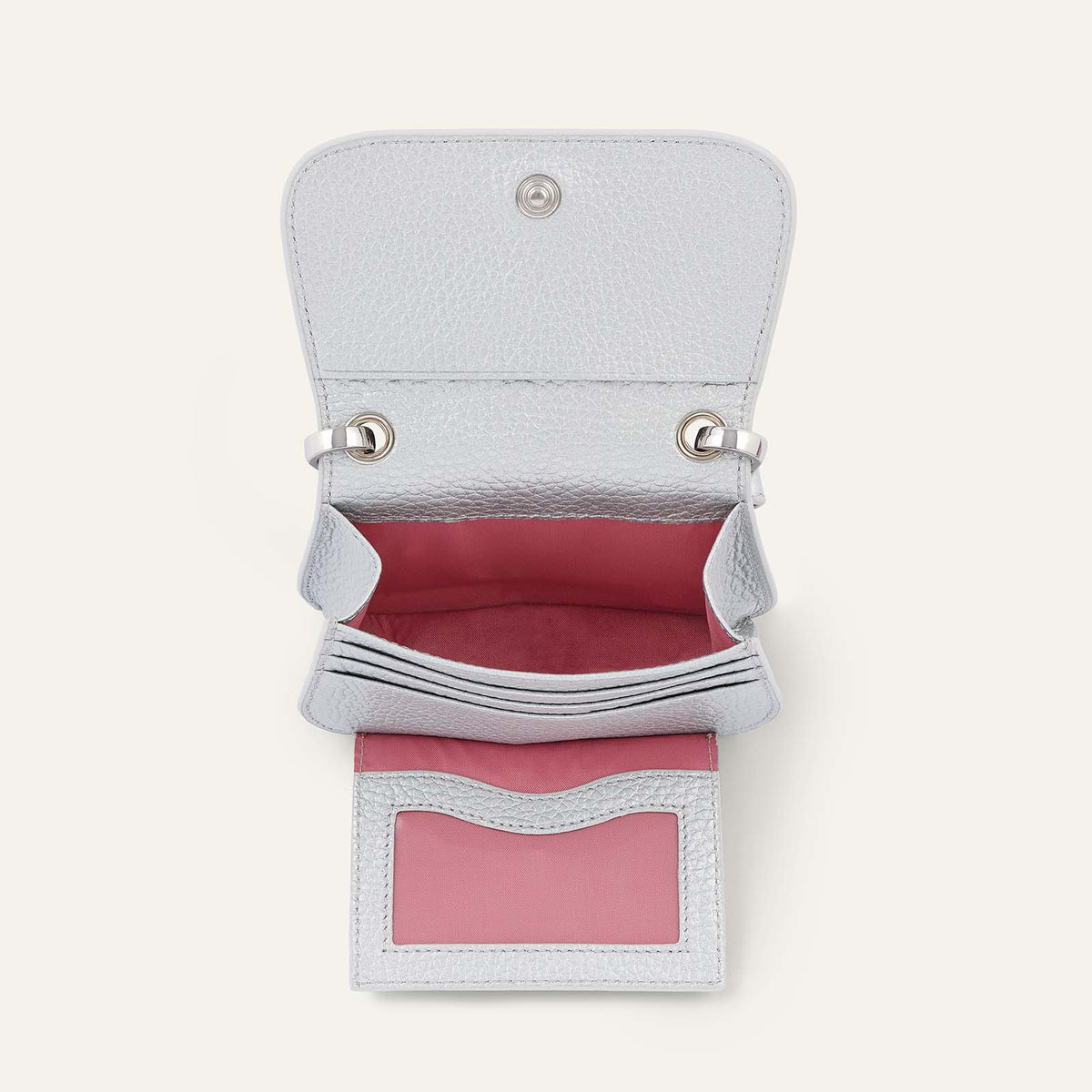 Jade Nano | Silver with Silver hardware
