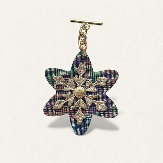 Snowflake Tassel | Kaleidoscope with Gold hardware