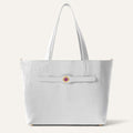 Sarah Tote | Soft Metallic Silver with Gold hardware