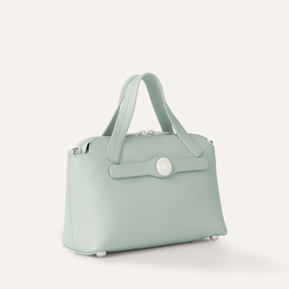 Mini J | Spearmint with Silver hardware