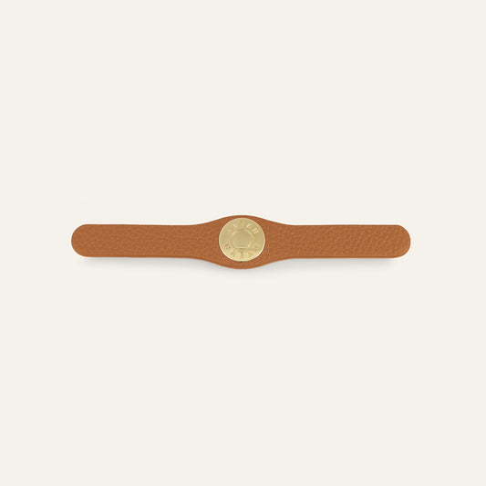 Deco Logo Mini | Tan with Gold hardware