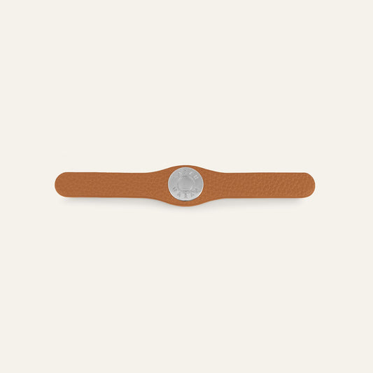 Deco Logo Mini | Tan with Silver hardware
