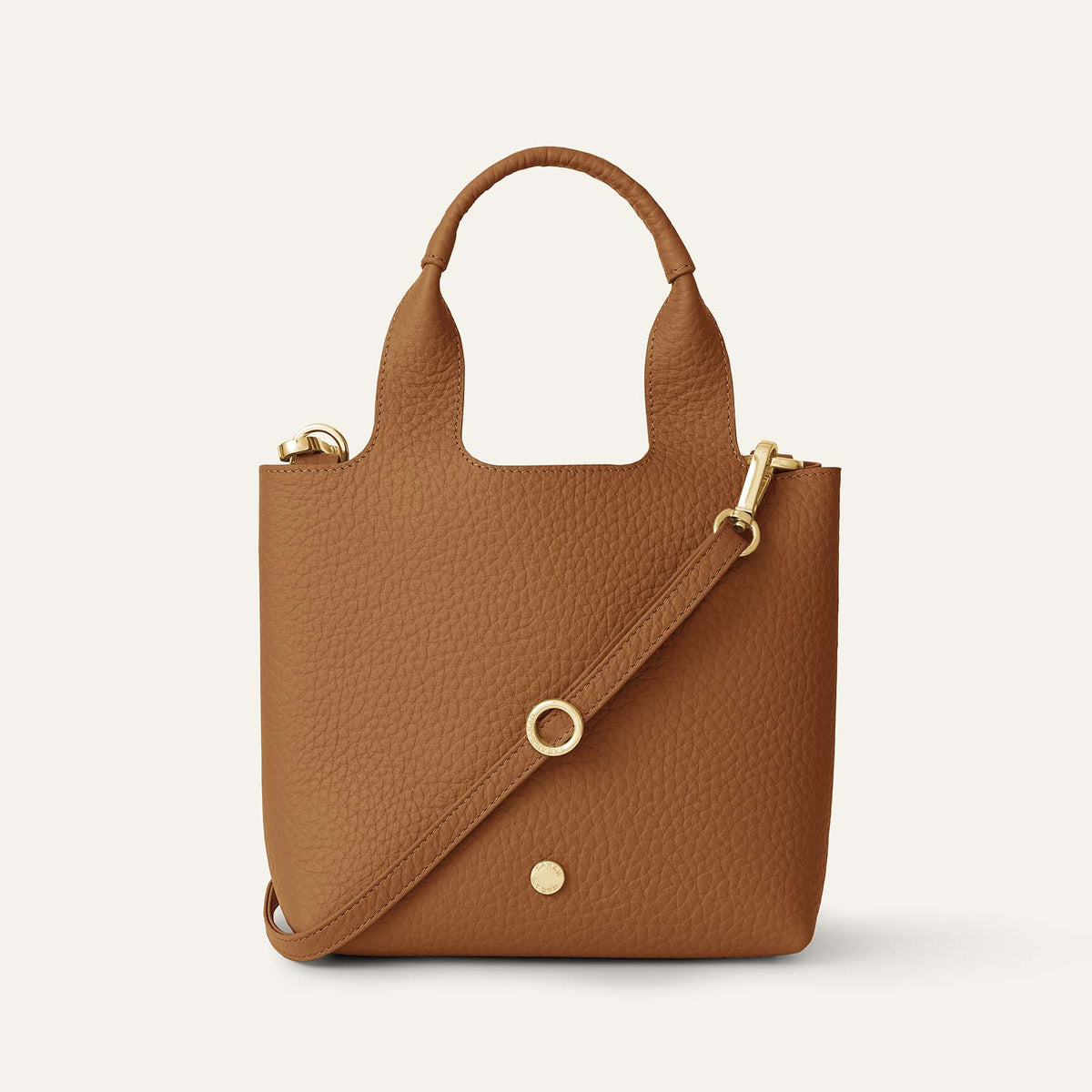 Tansy Mini | Tan with Gold hardware