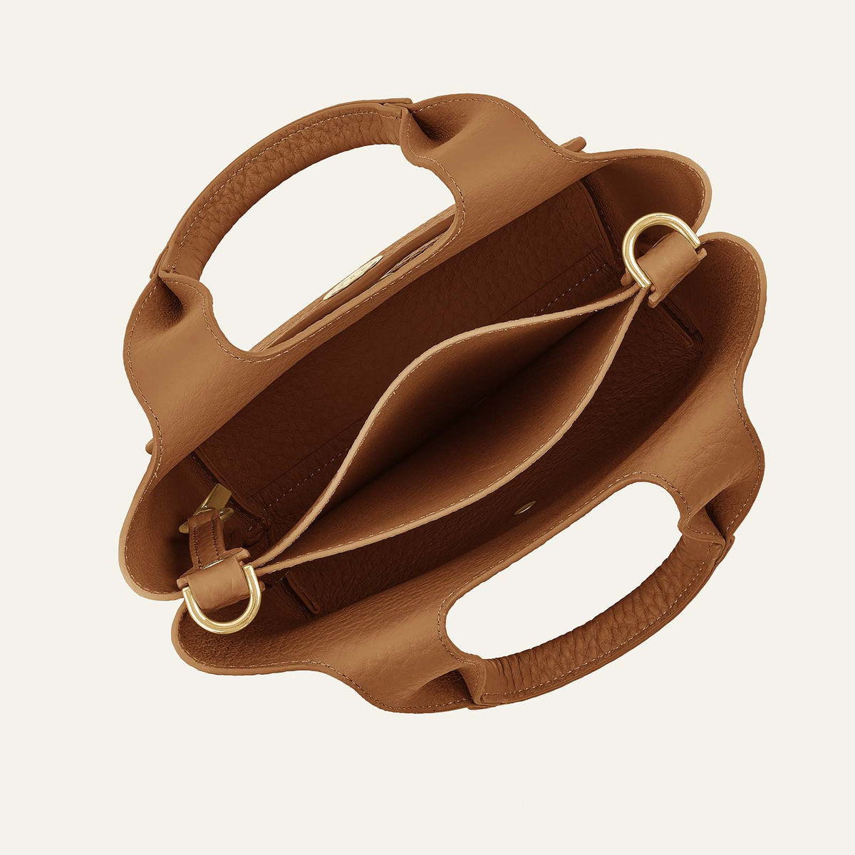 Tansy Mini | Tan with Gold hardware