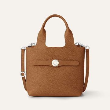 Tansy Mini | Tan with Silver hardware