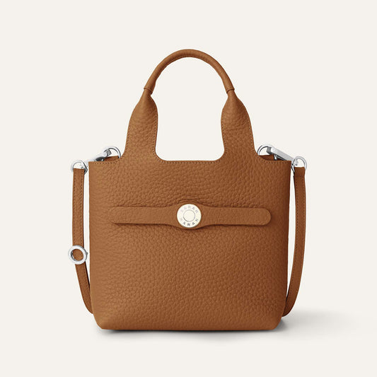 Tansy Mini | Tan with Silver hardware