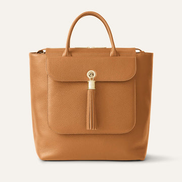 Poppy Backpack | Tan with Gold hardware
