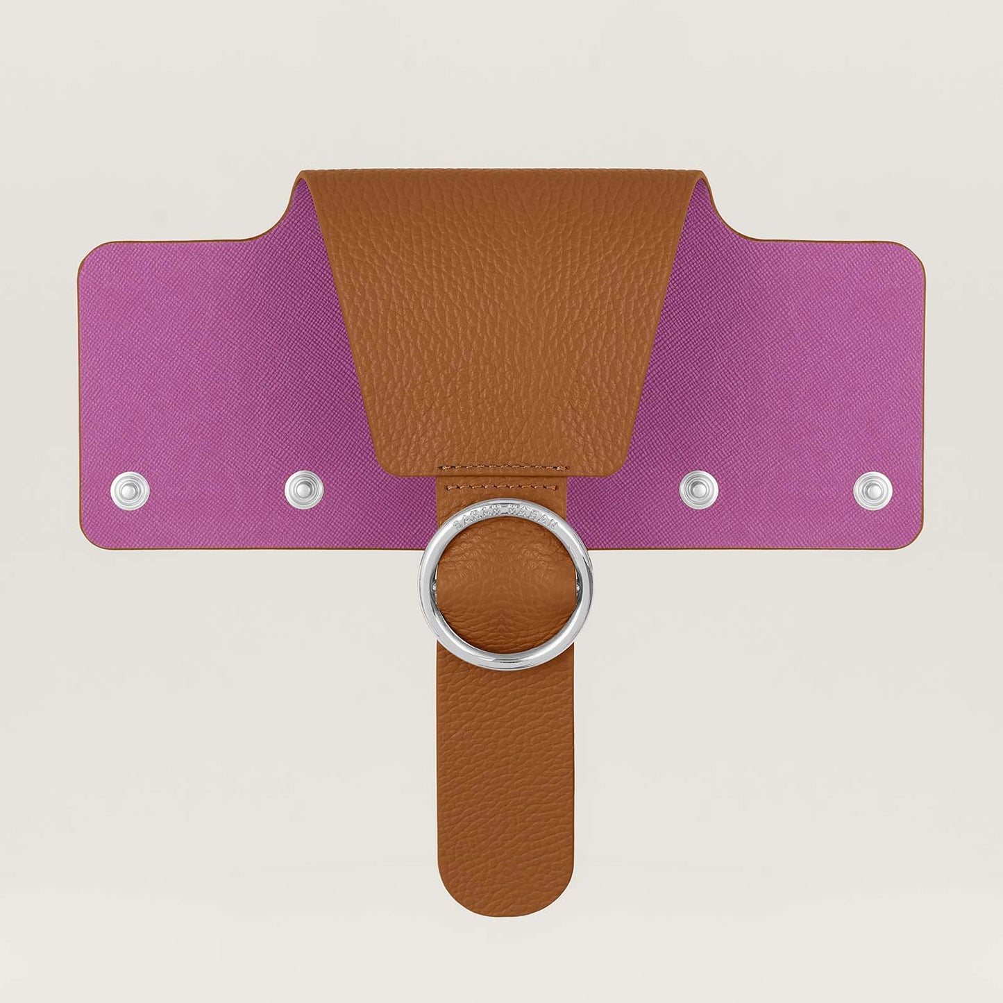 Ring Flap Classic | Tan with Silver hardware