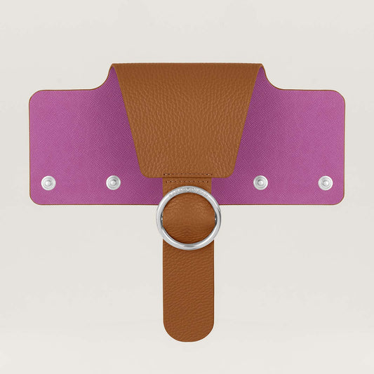 Ring Flap Classic | Tan with Silver hardware