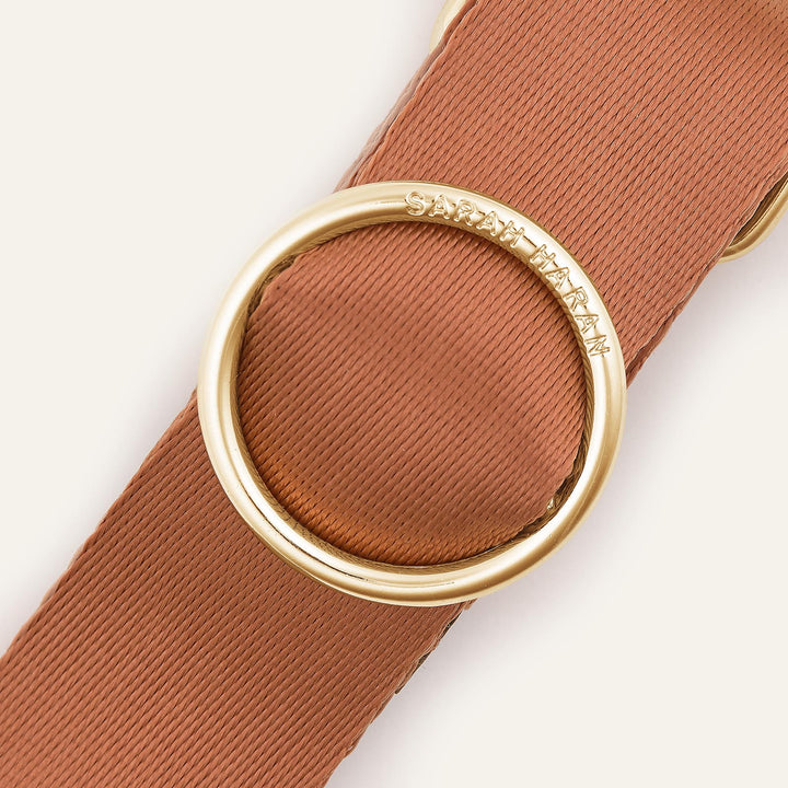 Sapphire Sarah Haran River Strap with Gold hardware detail | N04-G