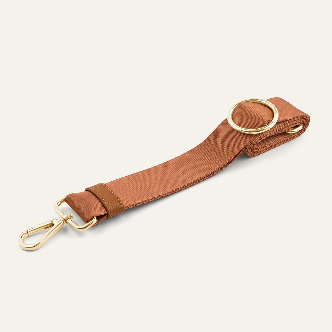 Sapphire Sarah Haran River Strap with Gold hardware front | N04-G