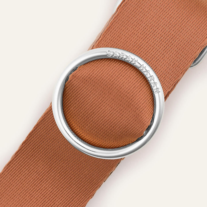 Sapphire Sarah Haran River Strap with Silver hardware detail | N04-S