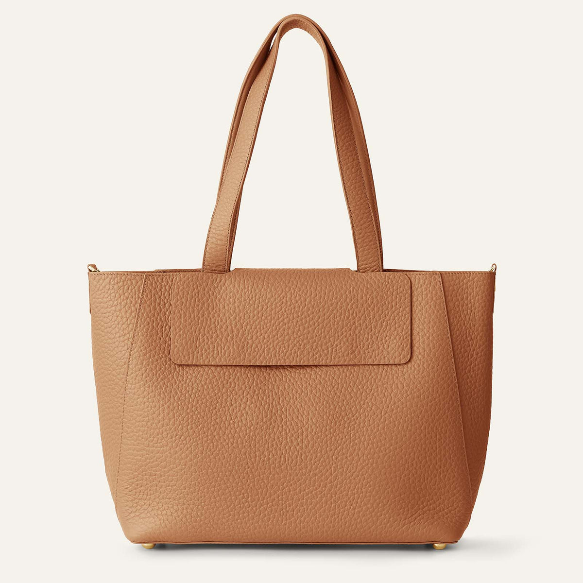 Gardenia Tote | Tan Bicouture with Gold hardware