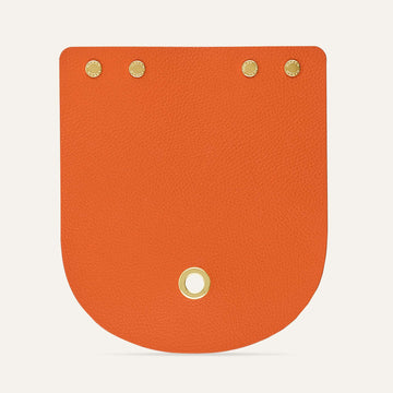 Mini Flap | Tangerine with Gold hardware