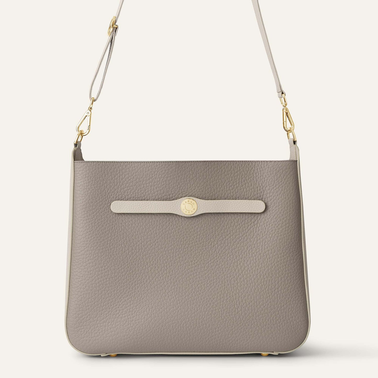 Tansy Hobo | Taupe Porcelain with Gold hardware