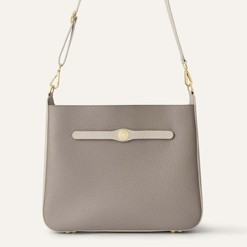 Tansy Hobo | Taupe Porcelain with Gold hardware