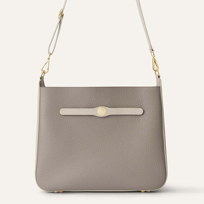 Tansy Hobo | Taupe Porcelain with Gold hardware