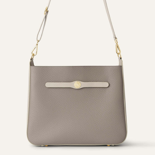 Tansy Hobo | Taupe Porcelain with Gold hardware