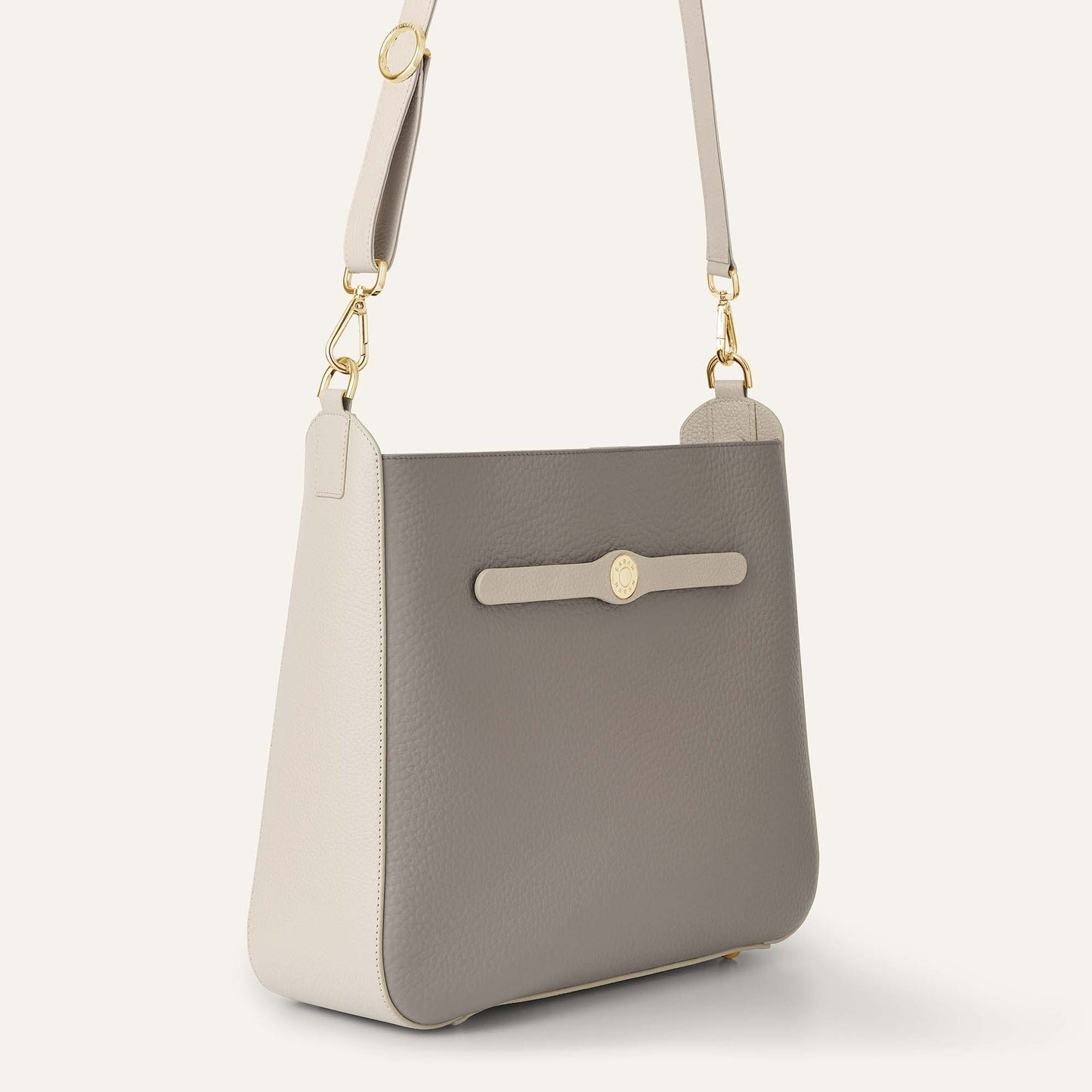 Tansy Hobo | Taupe Porcelain with Gold hardware