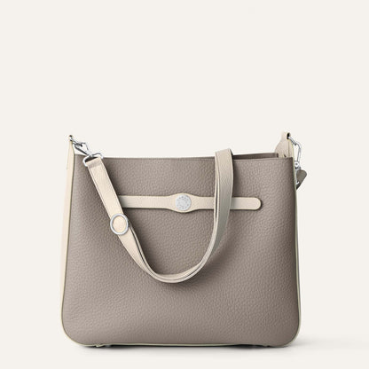 Tansy Hobo | Taupe Porcelain with Silver hardware
