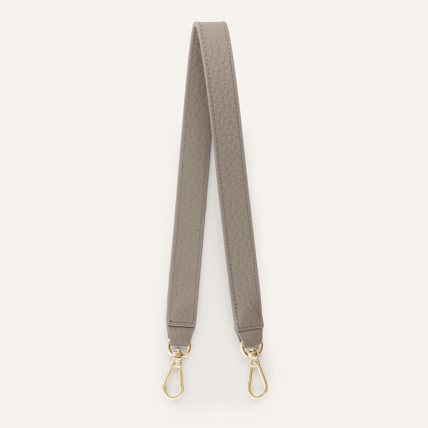 Grabette Handle | Taupe Bicouture with Gold hardware
