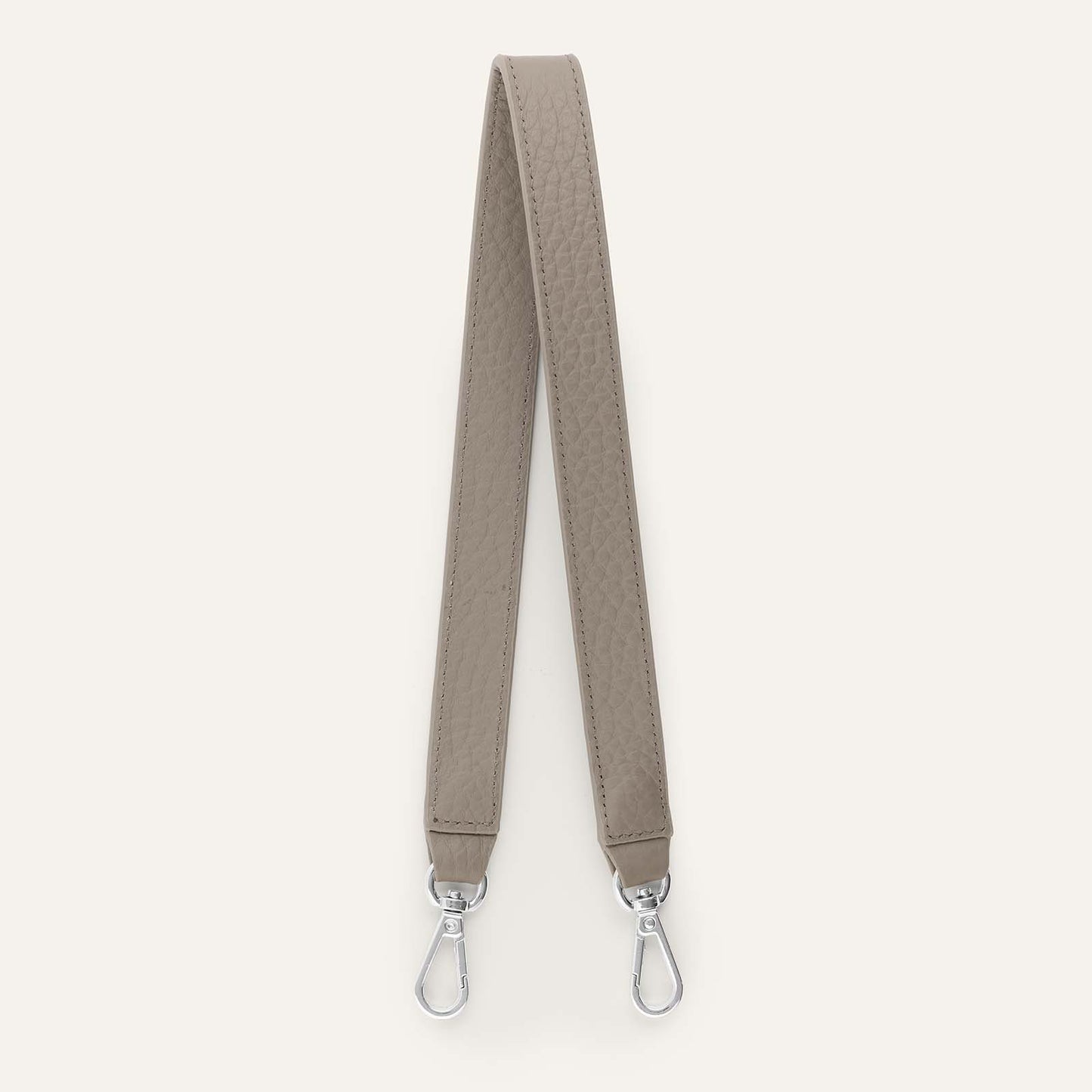 Grabette Handle | Taupe Bicouture with Silver hardware