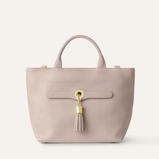 Dahlia Mini Tote | Taupe with Gold hardware