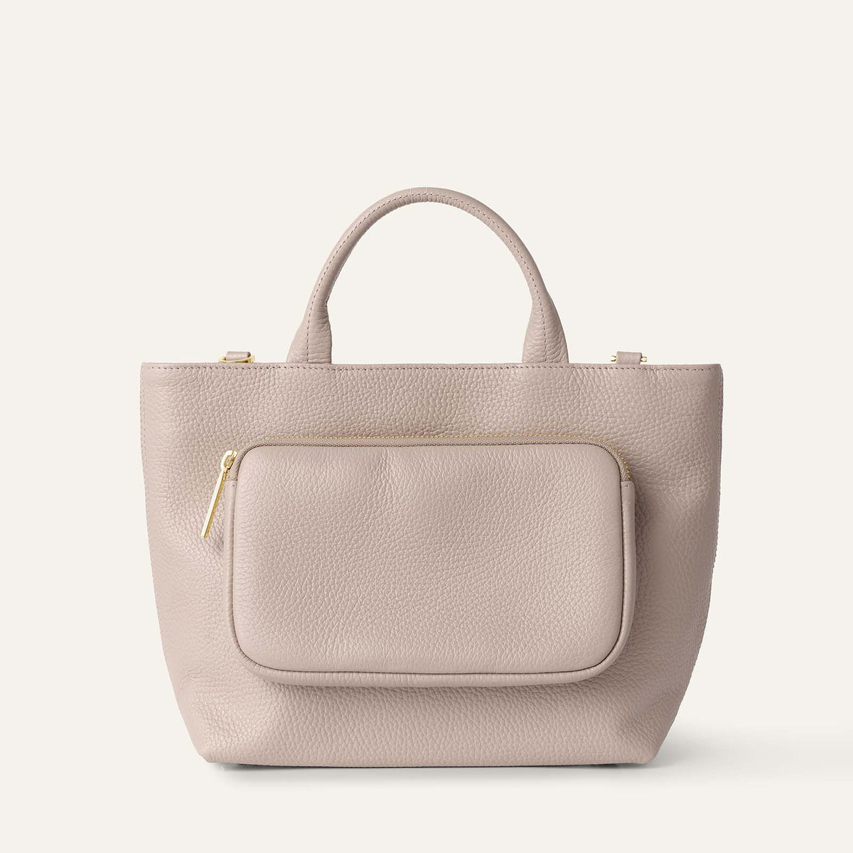 Dahlia Mini Tote | Taupe with Gold hardware