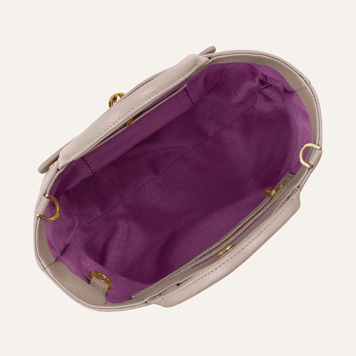 Dahlia Mini Tote | Taupe with Gold hardware