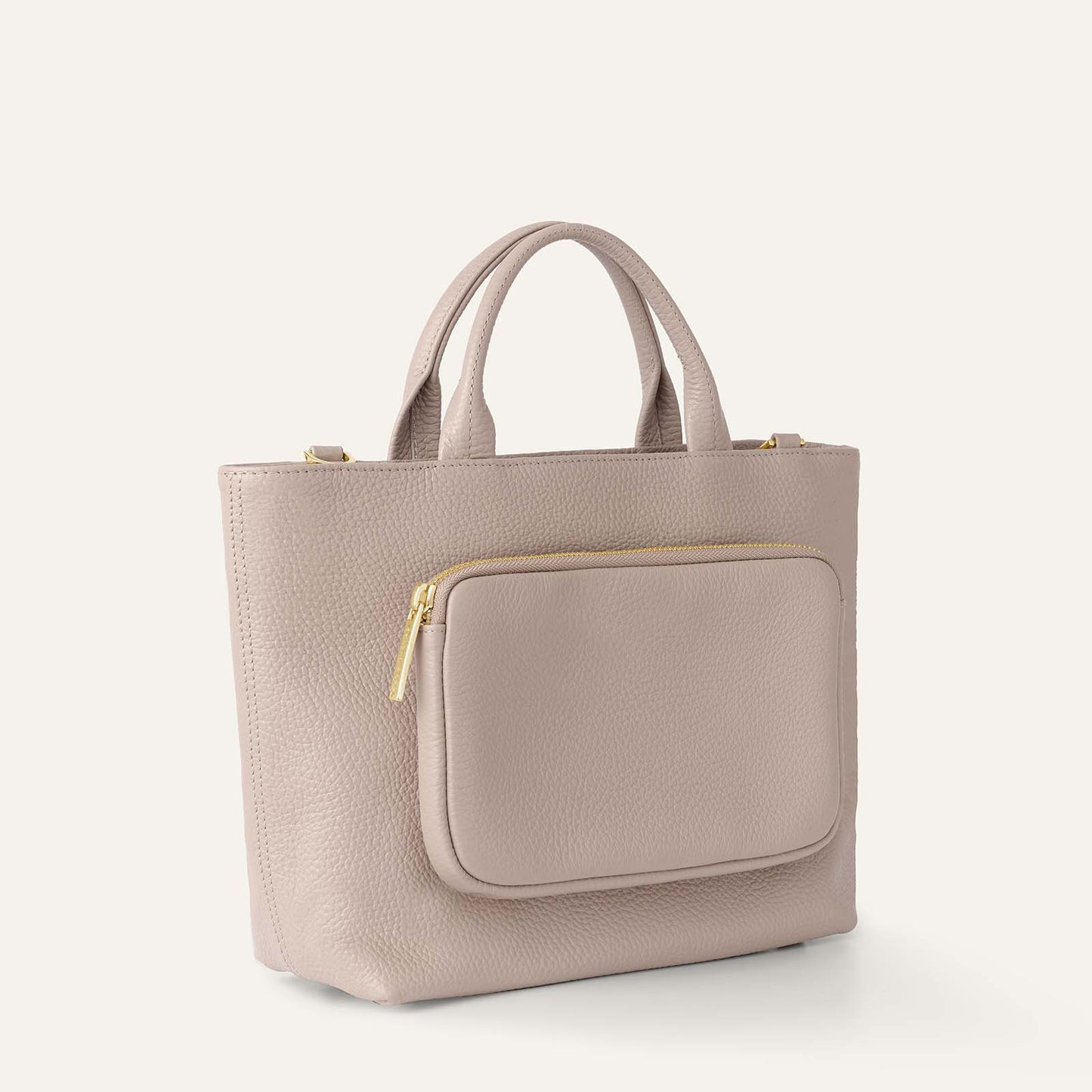 Dahlia Mini Tote | Taupe with Gold hardware