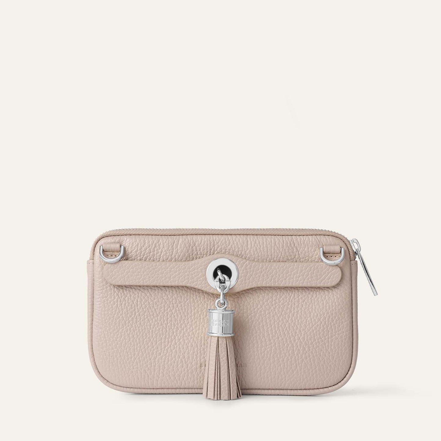 Dahlia Mini Tote | Taupe with Silver hardware