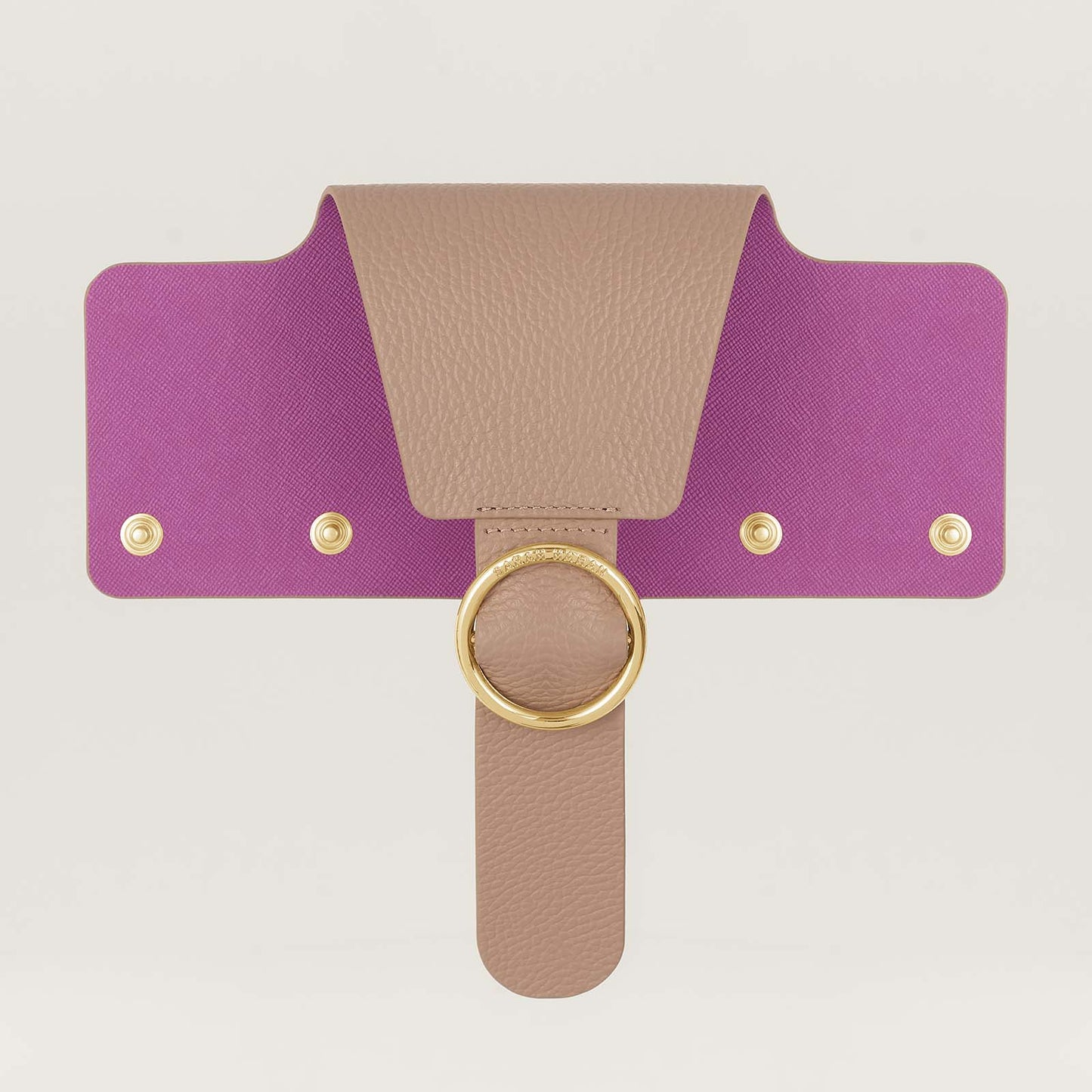 Ring Flap Classic | Taupe with Gold hardware