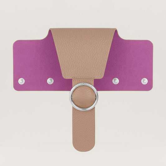 Ring Flap Classic | Taupe with Silver hardware