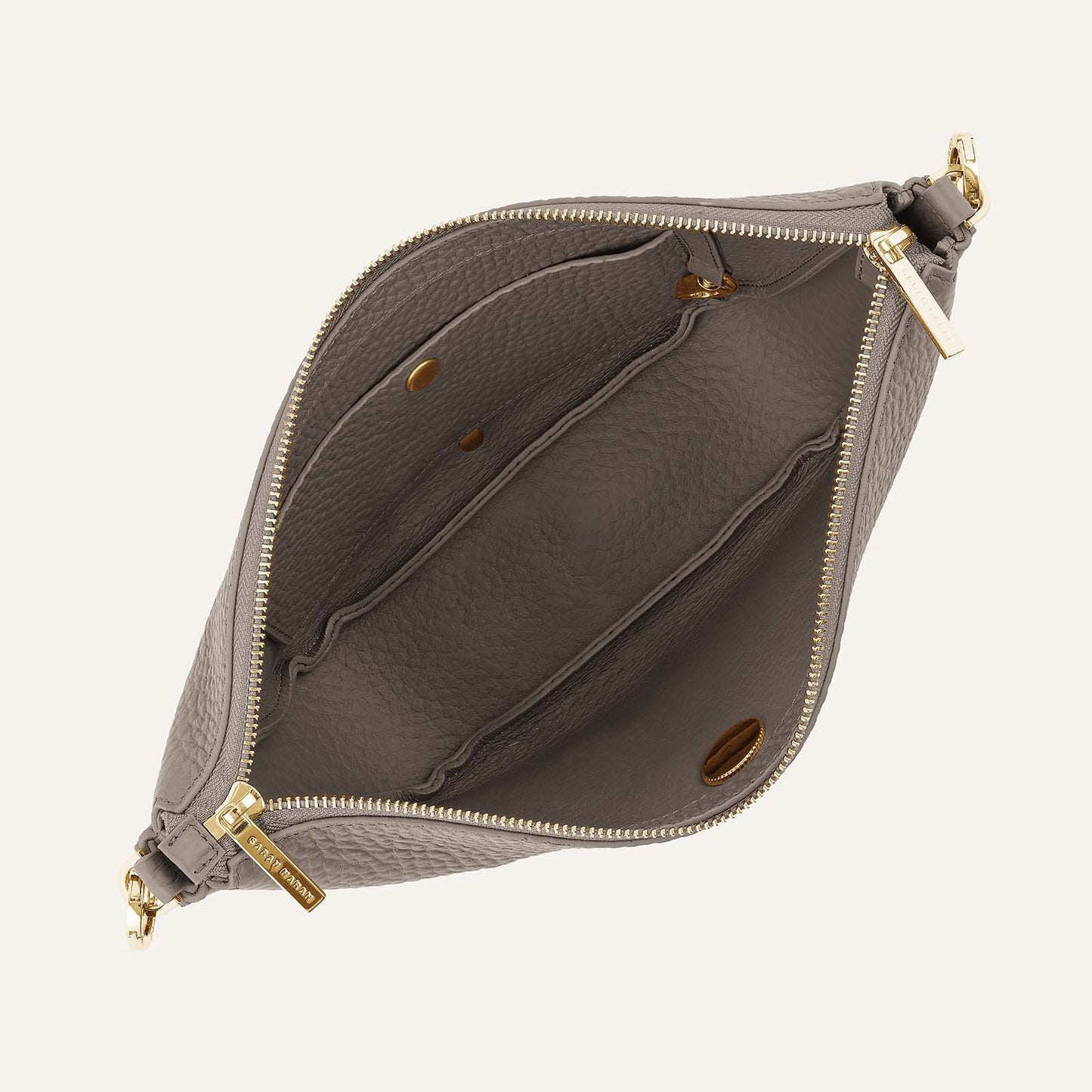 Tansy Sling | Taupe with Gold hardware