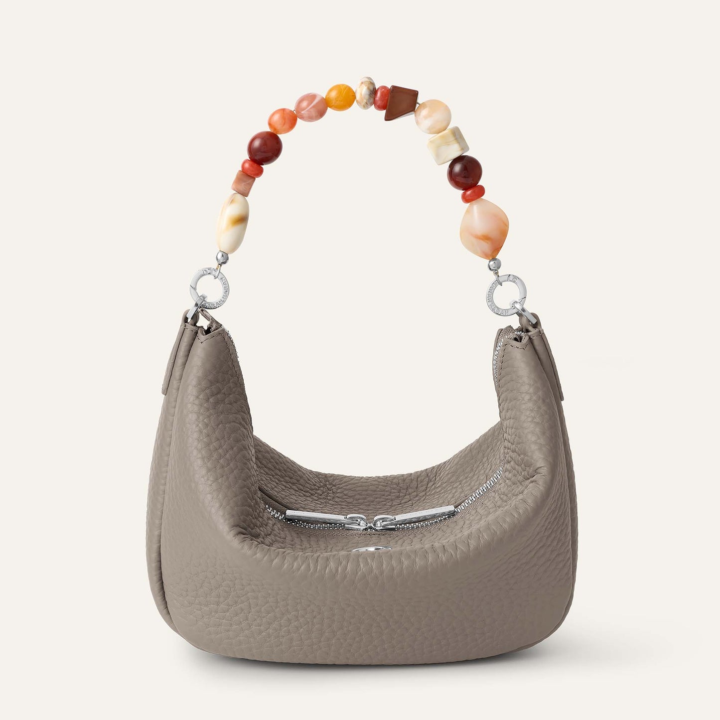 Tansy Sling | Taupe with Silver hardware